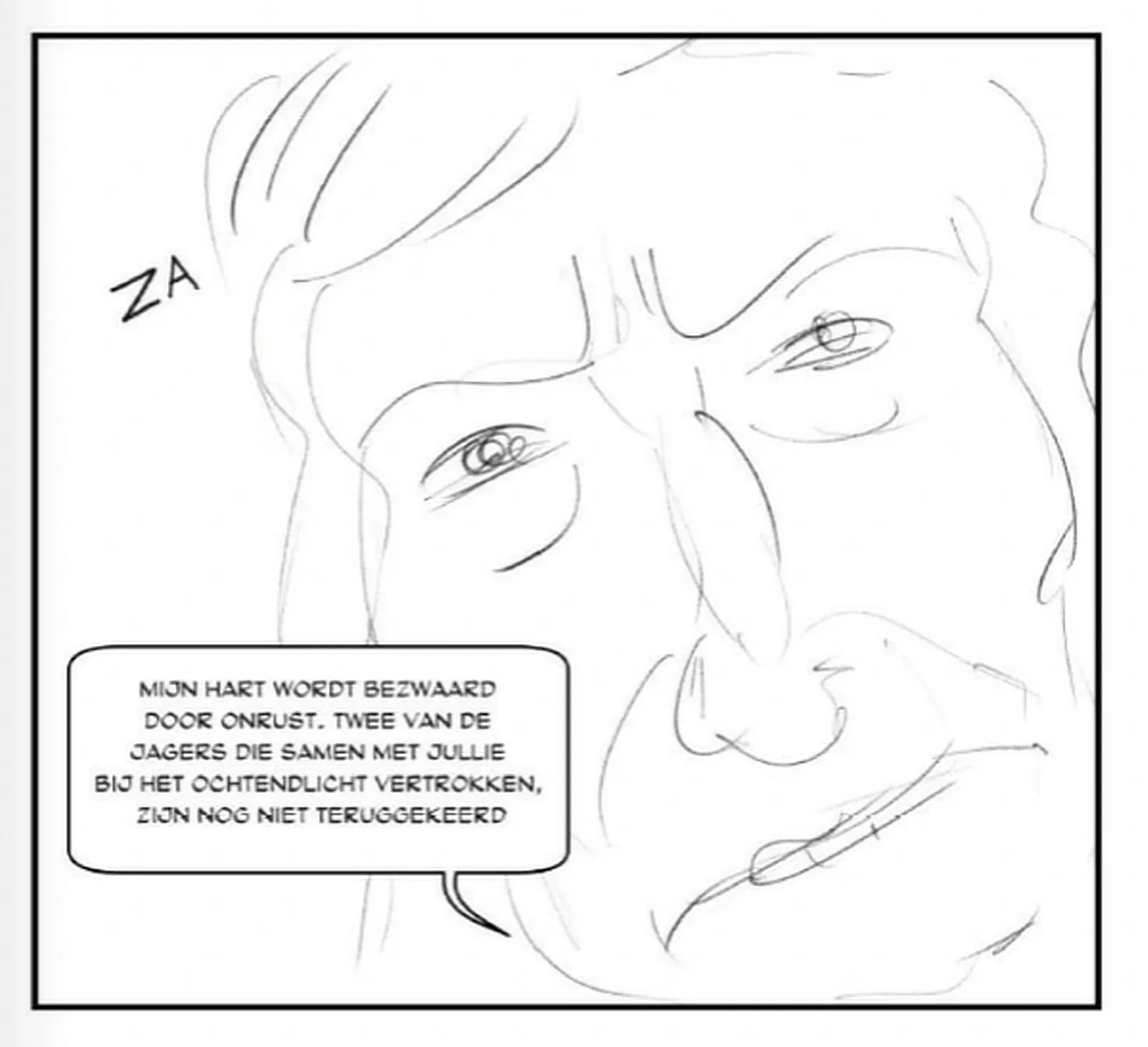 Schetspagina 2 uit de strip Het Pad van de Blackfeet door Ben Art Work