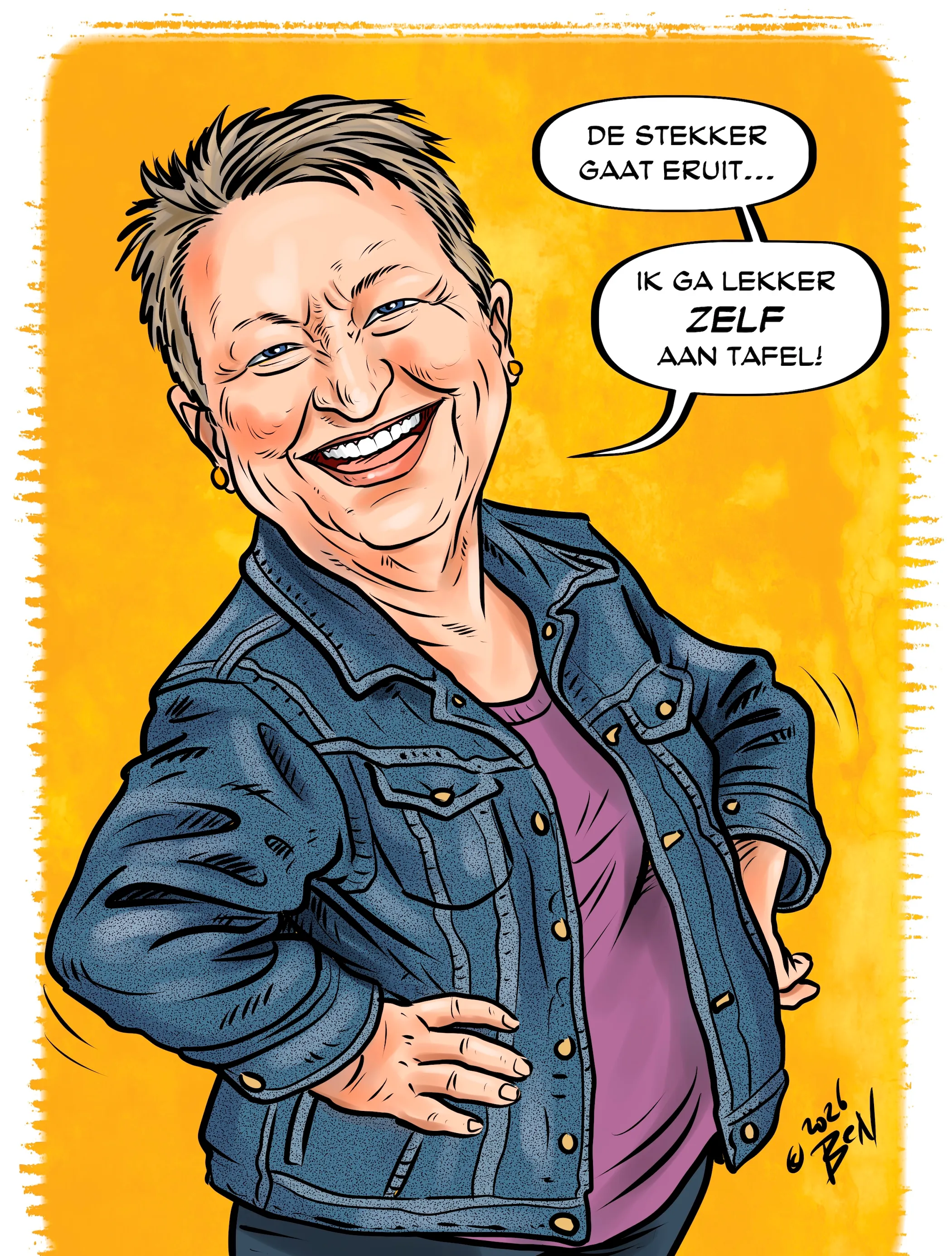 Karikatuurportret op maat door Ben Art Work