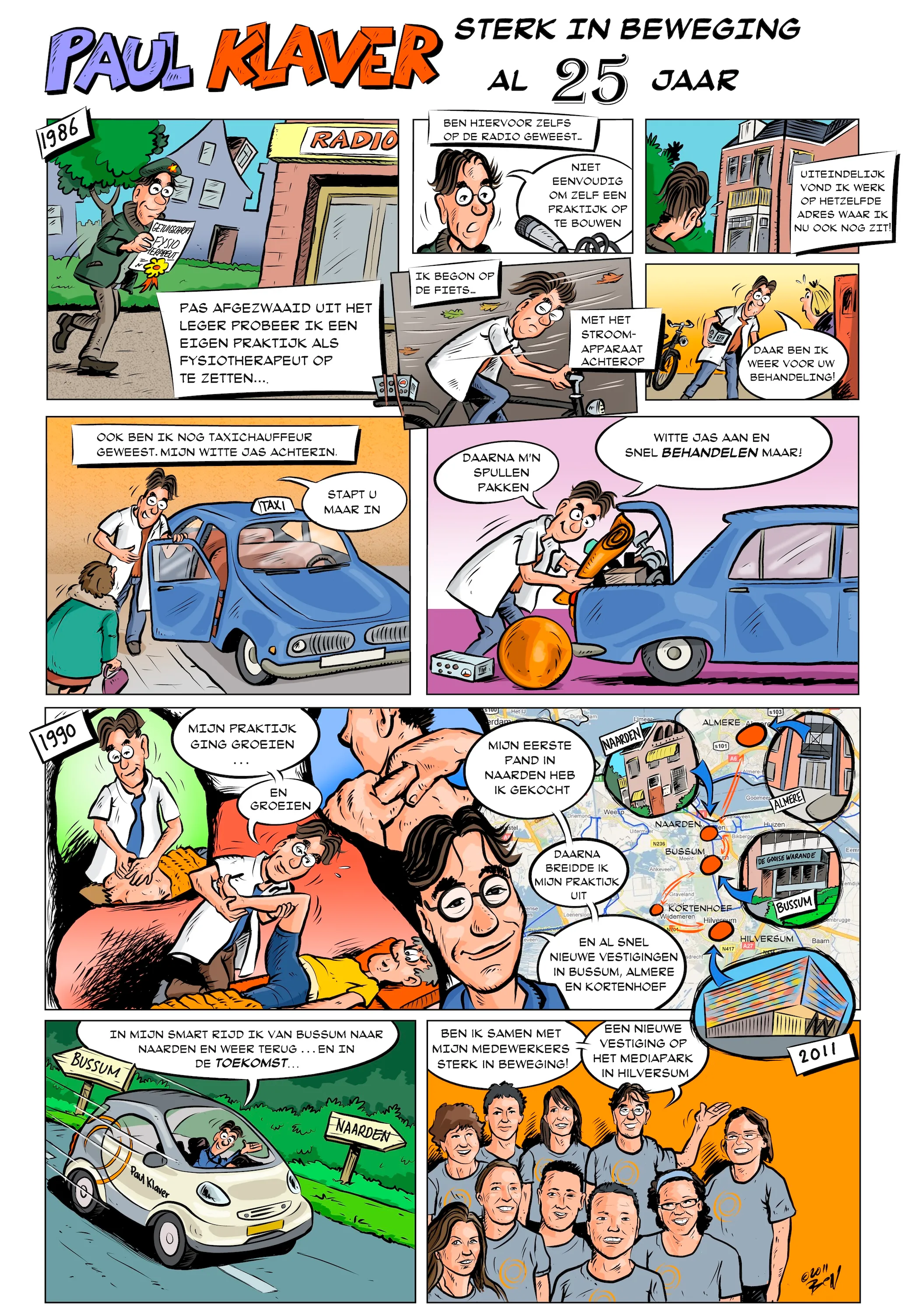 Jubileumstrip op maat door Ben Art Work