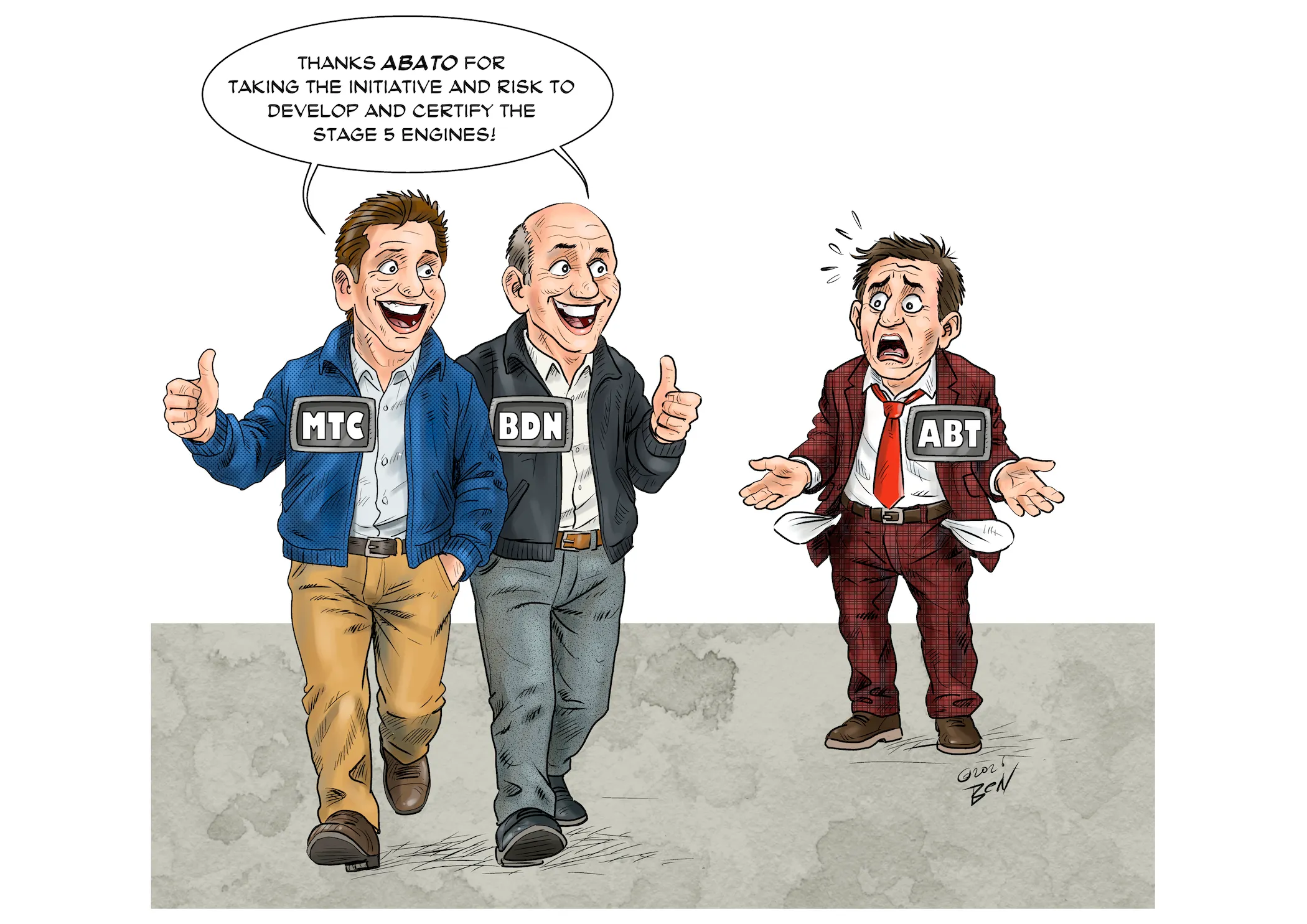 Cartoon op maat door Ben Art Work — voorbeeld 6