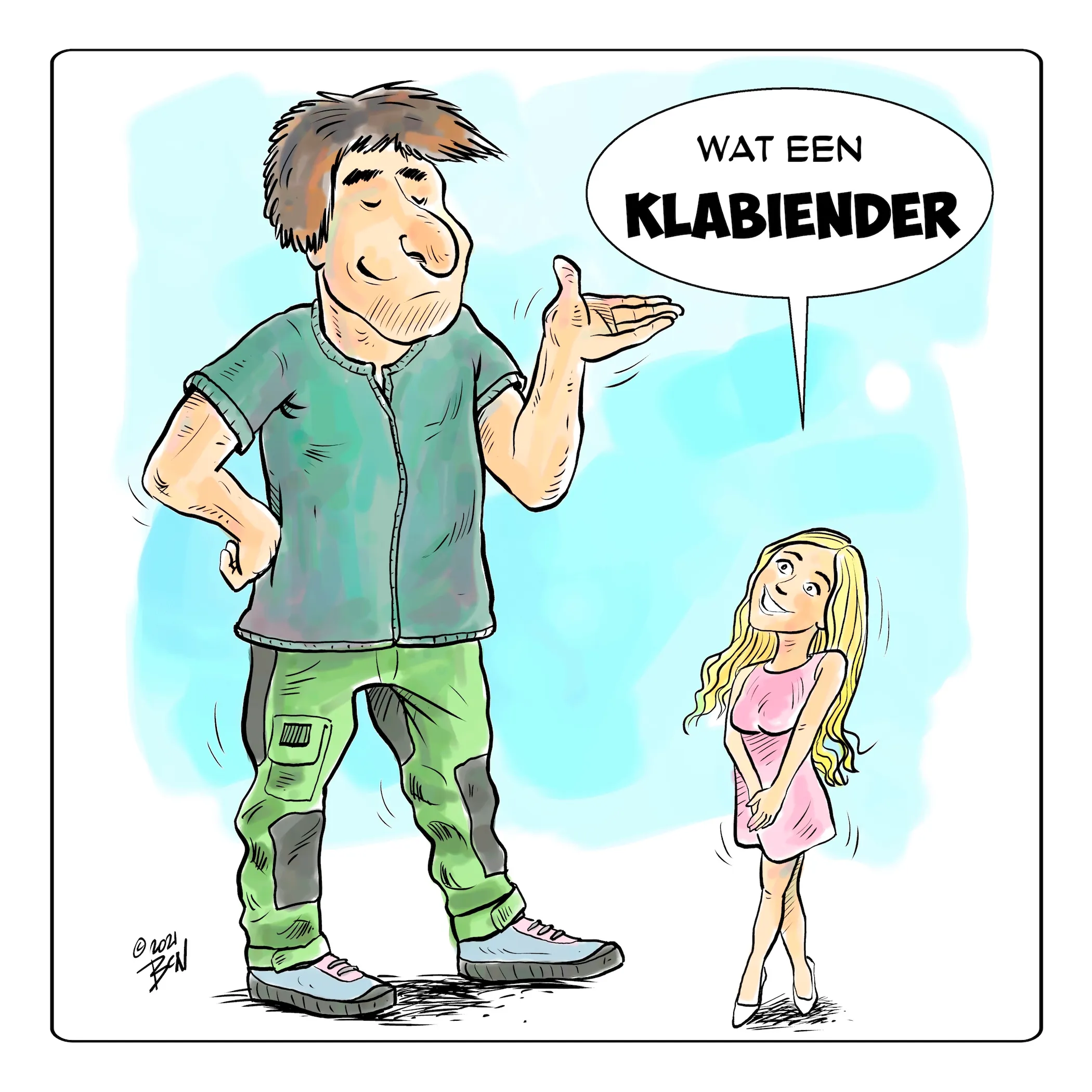 Cartoon op maat door Ben Art Work — voorbeeld 4
