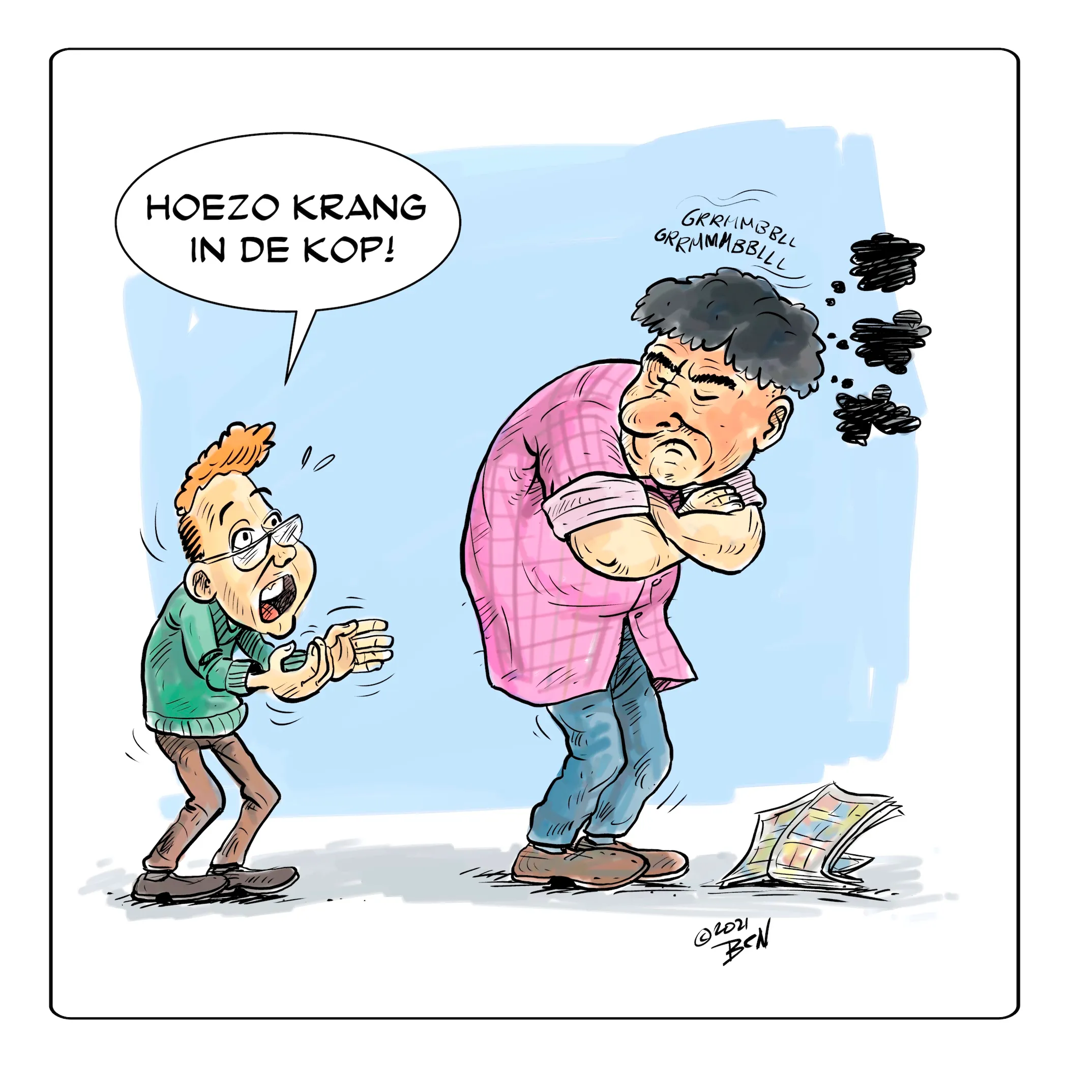 Cartoon op maat door Ben Art Work — voorbeeld 5