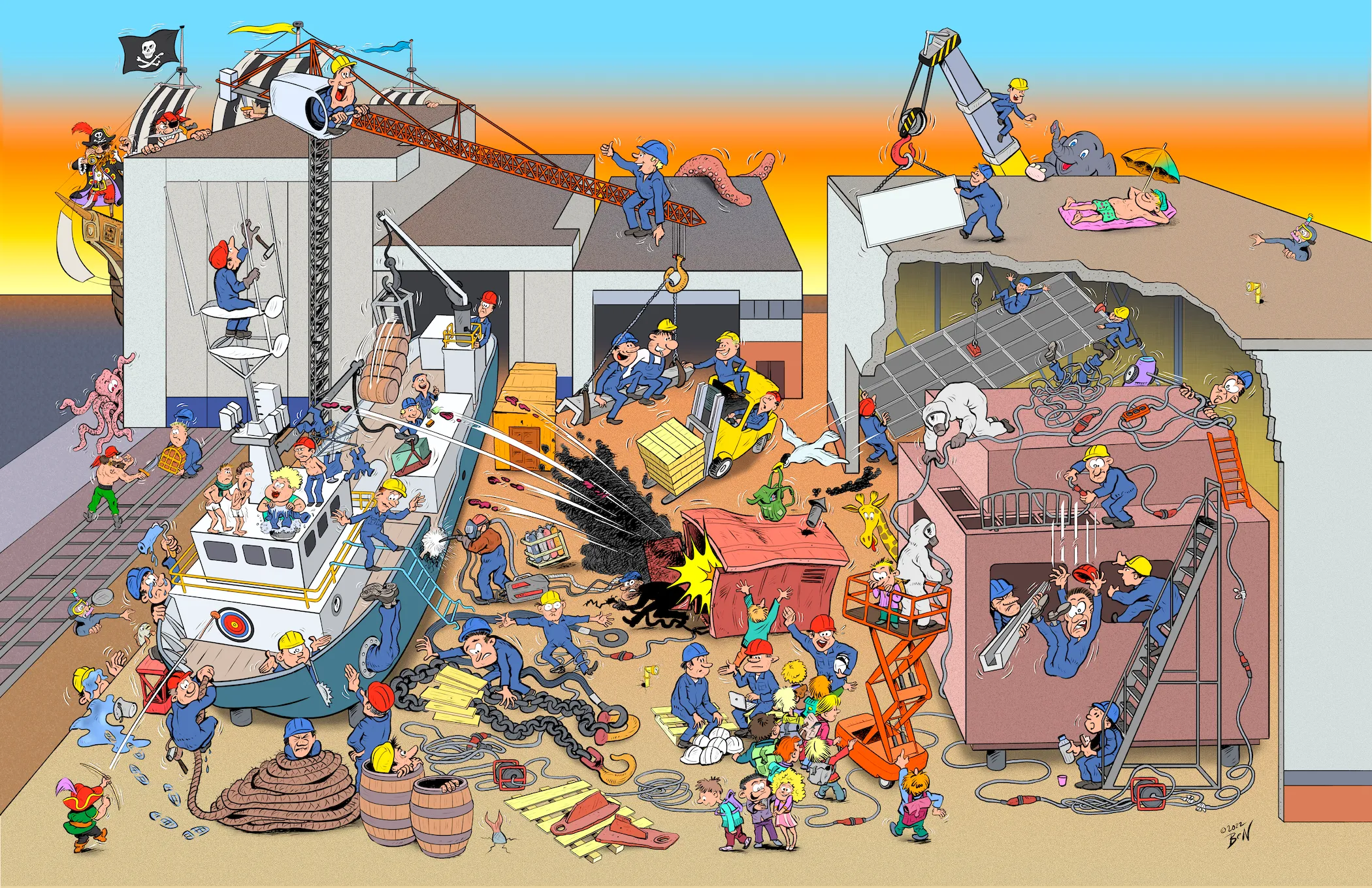 Illustratie door Ben Art Work — voorbeeld 17