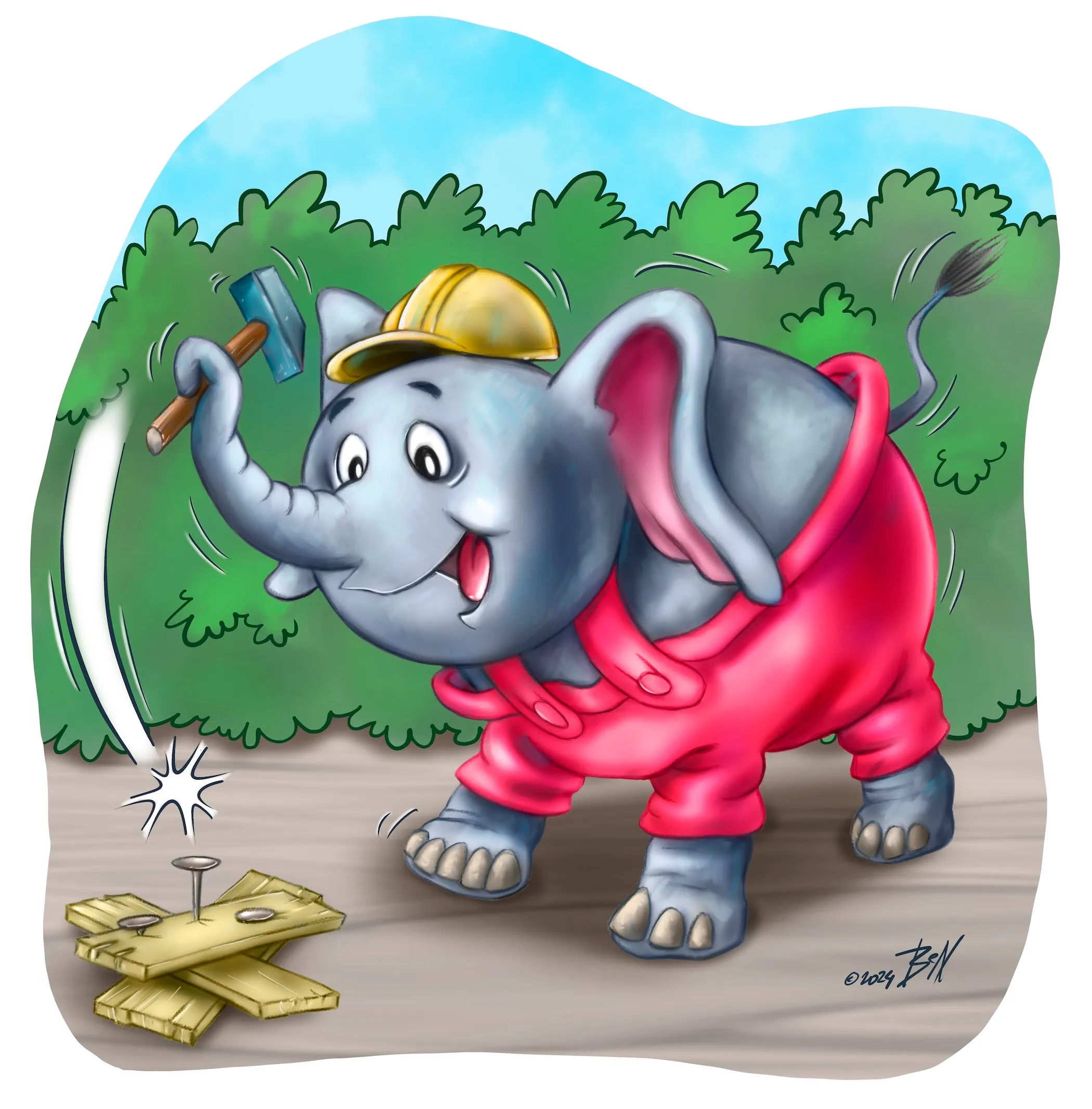 Illustratie door Ben Art Work — voorbeeld 40