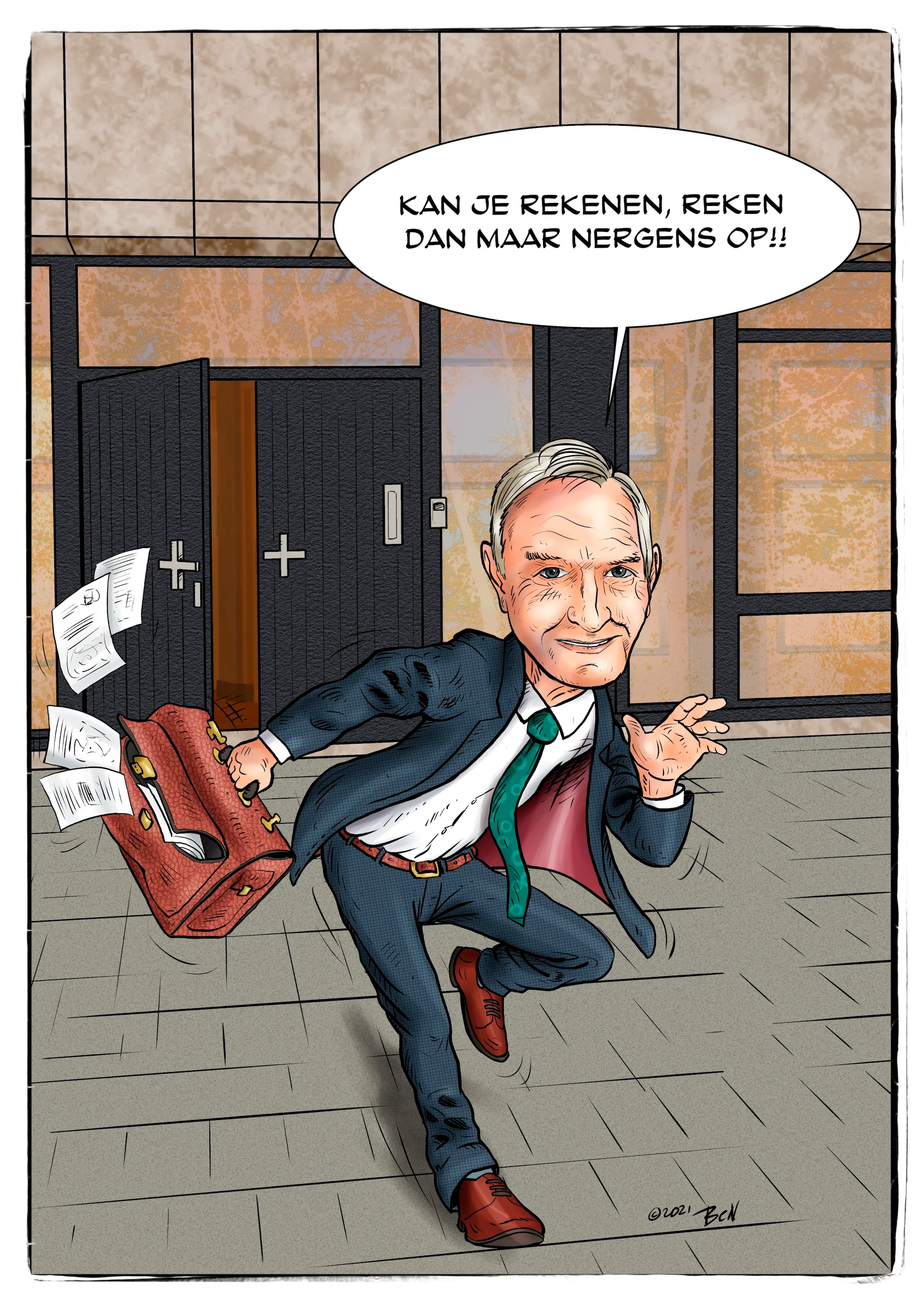 Studio karikatuur — digitaal portret, voorbeeld 4